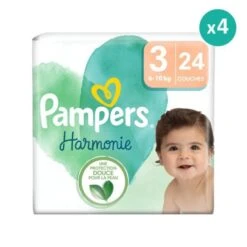 Pampers® 4x24 Couches Harmonie Taille 3, Pampers