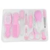 9 Pcs Kit De Soins Pour Bébés Soins De Santé Set Nail Cheveux Enfants Toilettage Thermomètre Brosse Kit - Rose -Magasin De Produits Pour Bébés 9 pcs kit de soins pour bebes soins de sante set n f534