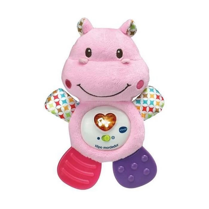 Anneau De Dentition Pour Bébé Vtech Rose Hippopotame Jouet Peluche 5 Anneau De Dentition Pour Bébé Vtech Rose Hippopotame Jouet Peluche – Image 3