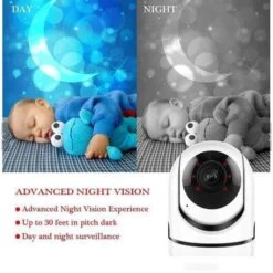 Babyphone Vidéo Bébé,Wi-Fi Caméra Moniteur Bébé,1080P,avec Détecteur De Mouvement Automatique à Vision De Nuit -Magasin De Produits Pour Bébés babyphone video wi fi camera camera video hd avec 65c3