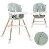 BEBELISSIMO - Chaise Haute Évolutive En Bois - 3 En 1 – 6 Mois Jusqu’à 5 Ans - Réhausseur - Vert -Magasin De Produits Pour Bébés bebelissimo chaise haute evolutive en bois 3 eda8