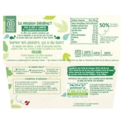 Blédina, Brassés 100% Végétal, Dès 6 Mois, Lait De Coco Mangue, 4x95g -Magasin De Produits Pour Bébés bledina brasse mangue 100 vegetal au lait de co 85f1