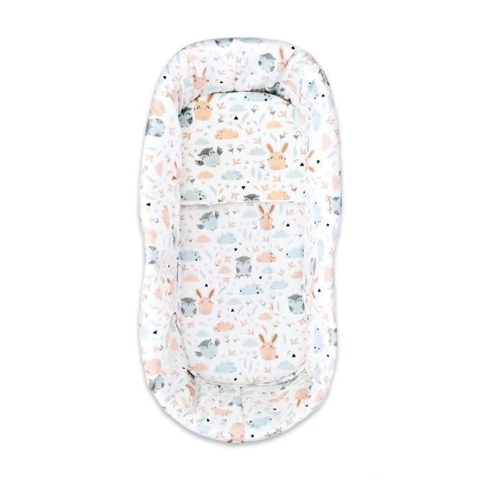 Bordure Pour Poussettes - Housse Pour Poussettes Nid De Bain Pour Bébé Accessoires Ensemble 3 Pièces Coton Hiboux 4 Bordure Pour Poussettes - Housse Pour Poussettes Nid De Bain Pour Bébé Accessoires Ensemble 3 Pièces Coton Hiboux – Image 2