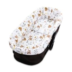 Bordure Pour Poussettes - Housse Pour Poussettes Nid De Bain Pour Bébé Accessoires Ensemble 3 Pièces Coton Cerf