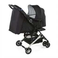 CHICCO Nacelle Souple Goody & Minimo - Dès La Naissance -Jusqu&apos;à 22kg -Dossier Réglable 3 Positions -Roues à Amortisseurs -Jet Black -Magasin De Produits Pour Bébés chicco nacelle souple goody minimo des la nais 5031