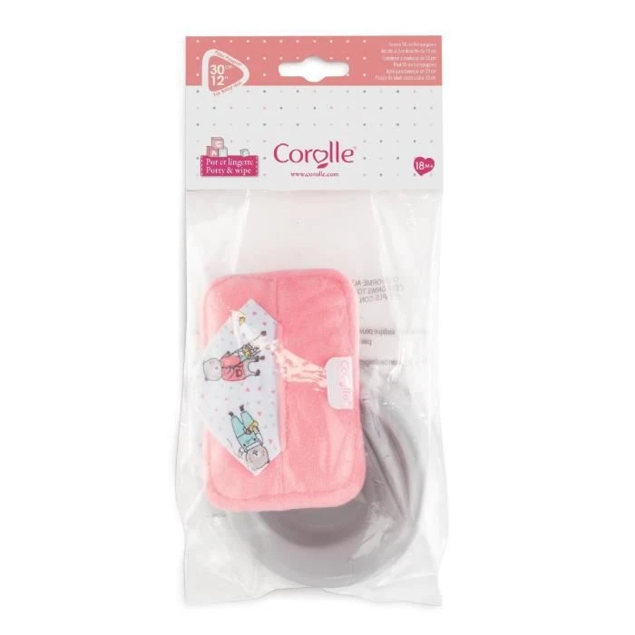 Corolle - Pot Et Lingette Pour Poupon 30cm 4 Corolle - Pot Et Lingette Pour Poupon 30cm – Image 2