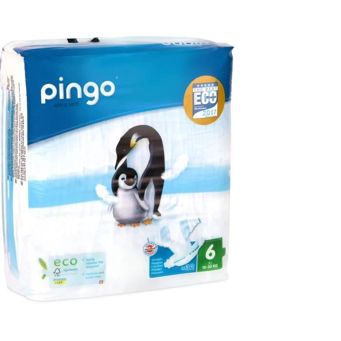 Couches Pingo Taille 6 (15-30kg) 32unités 3 Couches Pingo Taille 6 (15-30kg) 32unités