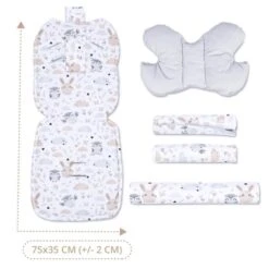 Coussin De Siège Coussin De Poussette 75 X 35 Cm - Enfant Ensemble Universel Respirant Avec Protection De Ceinture Velours Gris 8 Coussin De Siège Coussin De Poussette 75 X 35 Cm - Enfant Ensemble Universel Respirant Avec Protection De Ceinture Velours Gris -Magasin De Produits Pour Bébés coussin de siege coussin de poussette 75 x 35 cm 2ea0