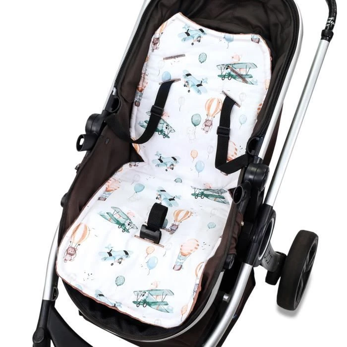 Coussin De Siège Coussin De Poussette 75 X 35 Cm - Coussin De Poussette Enfant Coussin De Siège Minky Ballons Marron 3 Coussin De Siège Coussin De Poussette 75 X 35 Cm - Coussin De Poussette Enfant Coussin De Siège Minky Ballons Marron