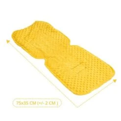 Coussin De Siège Coussin De Poussette 75 X 35 Cm - Enfant Universel Respirant Avec Protection De Ceinture Minky Jaune -Magasin De Produits Pour Bébés coussin de siege coussin de poussette 75 x 35 cm 7a51