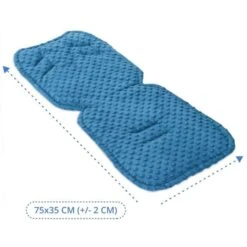 Coussin De Siège De Poussette 75 X 35 Cm - Coussin Pour Réducteur Siège Auto Pour De Enfant -Minky Hérisson Bleu -Magasin De Produits Pour Bébés coussin de siege de poussette 75 x 35 cm coussin 76db