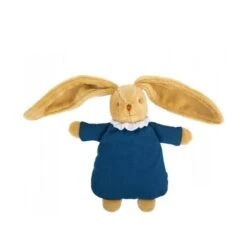 Doudou Trousselier Lapin Nid D'Ange Coton Bio Bleu 20Cm Bleu