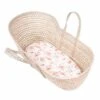 Drap Housse Couffin En Bambou - Corail -Magasin De Produits Pour Bébés drap housse couffin en bambou corail 3e88