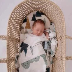 Drap Housse Couffin En Bambou - Corail -Magasin De Produits Pour Bébés drap housse couffin en bambou corail d2cf