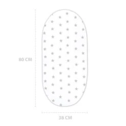 Drap Housse Landau Berceau Lit D'appoint 38x80 Cm - Drap Housse Landau De Matelas Coton Étoiles Grises Sur Blanc -Magasin De Produits Pour Bébés drap housse landau berceau lit d appoint 38x80 cm 2fe0