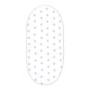 Drap Housse Landau Berceau Lit D'appoint 38x80 Cm - Drap Housse Landau De Matelas Coton Étoiles Grises Sur Blanc