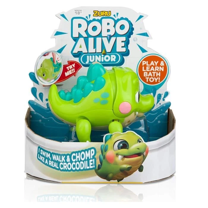Zuru Jouet De Bain à Piles Little Croc Junior Robo Alive 3 Zuru Jouet De Bain à Piles Little Croc Junior Robo Alive