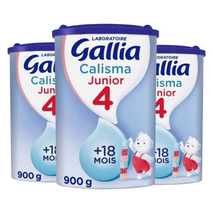 LABORATOIRE GALLIA Lait Junior 4ème âge - Pack X3 - 900 G - Dès 18 Mois 3 LABORATOIRE GALLIA Lait Junior 4ème âge - Pack X3 - 900 G - Dès 18 Mois
