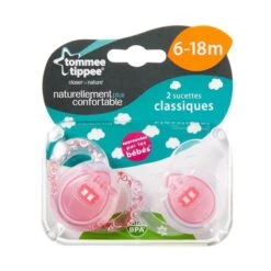 Tommee Tippee Lot De 2 Sucettes Classiques Fille 6-18 Mois