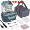 LUNCH BOX,Blue With Bag-EU--Boîte À Lunch Électrique 2 En 1, 1,5 L, Chauffage Des Aliments, Portable, Avec Récipient En Acier Inoxyd -Magasin De Produits Pour Bébés lunch box blue with bag eu boite a lunch electriq b687