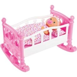 SIMBA New Born Baby Doll Cradle Bed + Accessories -Magasin De Produits Pour Bébés new born baby doll crazle bed accessories 9901