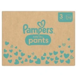 Pampers® Pampers Couches-Culottes Baby-Dry Taille 3, 192 Couches, 6kg - 11kg Pack 1 Mois
