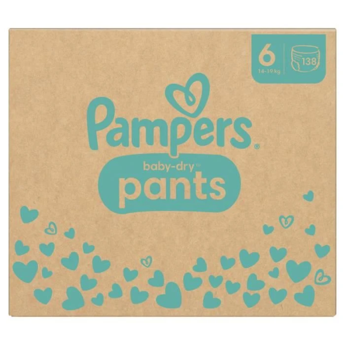 Pampers® Pampers Couches-Culottes Baby-Dry Taille 6, 138 Couches, 14kg - 19kg Pack 1 Mois 3 Pampers® Pampers Couches-Culottes Baby-Dry Taille 6, 138 Couches, 14kg - 19kg Pack 1 Mois