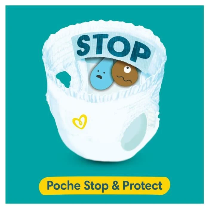Pampers® Pampers Couches-Culottes Baby-Dry Taille 6, 138 Couches, 14kg - 19kg Pack 1 Mois 6 Pampers® Pampers Couches-Culottes Baby-Dry Taille 6, 138 Couches, 14kg - 19kg Pack 1 Mois – Image 4