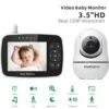 PIMPIMSKY Bébé Moniteur 3.5" LCD Couleur 2.4 GHz Babyphone Vidéo Rotation 360° Vision Nocturne Caméra Bébé Surveillance Sans Fil -Magasin De Produits Pour Bébés pimpimsky bebe moniteur 3 5 lcd couleur 2 4 ghz b d9f8