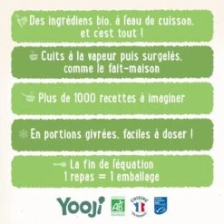 Yooji - Purée Lisse Haricot Vert Bio – 12 Repas Bébé Dès 4 Mois -Magasin De Produits Pour Bébés puree de haricot vert bio x3 a partir de 4 mois 1046