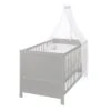 ROBA Lit Bébé Évolutif Complet 70 X 140 Cm - Matelas Et Textiles Inclus - Hauteur Réglable - Bois Taupe -Magasin De Produits Pour Bébés roba lit bebe evolutif complet 70 x 140 cm tex b4cf