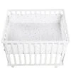 ROBA Parc Bébé 100x75 Cm + Tour De Parc "Sternenzauber" Imprimé Étoiles + 4 Roues - Bois Blanc -Magasin De Produits Pour Bébés roba parc bebe 100x75 cm tour de parc sternenza 15df