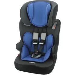 Siège Auto Rehausseur Avec Harnais RACER Groupe 1/2/3 (9-36kg) Avec Protection Latérale - Fabrication Française - Nania Access Bleu
