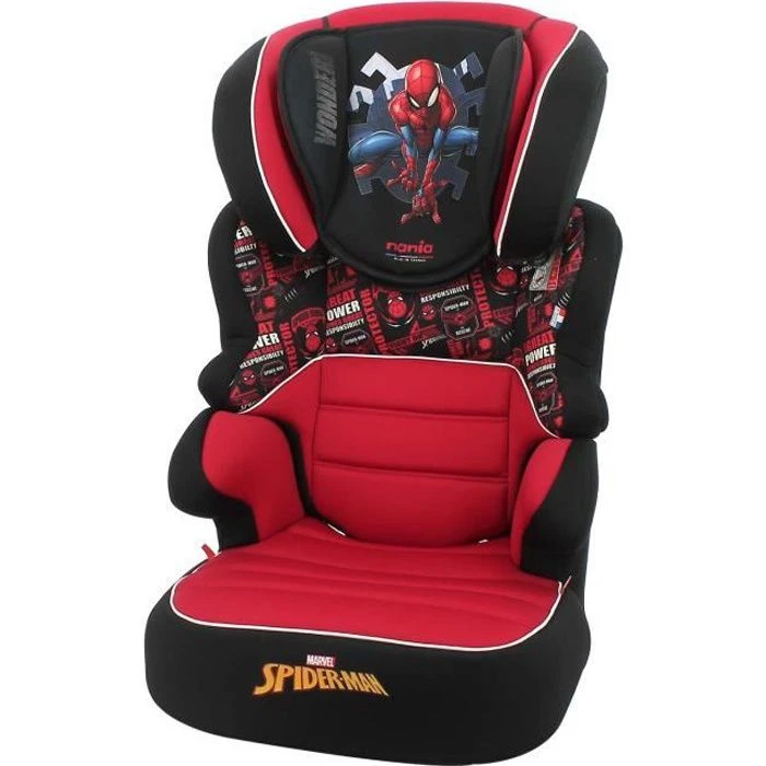 Siège Auto Rehausseur BEFIX - Groupe 2/3 (15-36kg) - Spiderman 3 Siège Auto Rehausseur BEFIX - Groupe 2/3 (15-36kg) - Spiderman