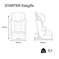 Siège Auto Rehausseur Enfant STARTER EASYFIX Groupe 2/3 (15-36kg) Avec Protection Latérale - Têtière Réglable - Nania London -Magasin De Produits Pour Bébés siege auto rehausseur enfant starter easyfix group d46a