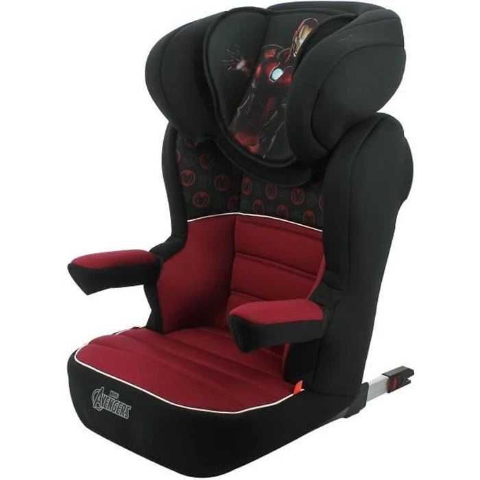 Marvel Siège Auto Rehausseur RWAY Easyfix Groupe 2/3 (15-36kg) - Protection Latérale - Fabriqué En France - Iron Man 3 Marvel Siège Auto Rehausseur RWAY Easyfix Groupe 2/3 (15-36kg) - Protection Latérale - Fabriqué En France - Iron Man