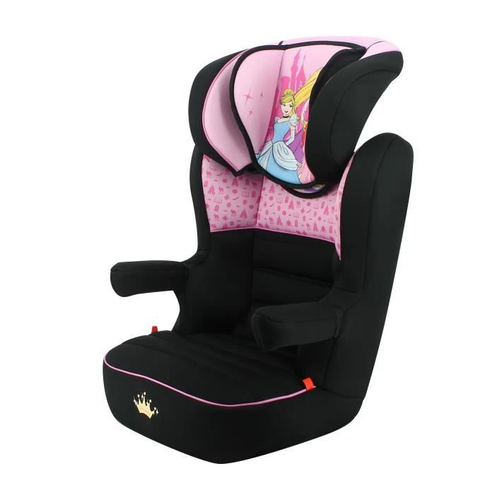 Siège Auto Rehausseur RWAY Groupe 2/3 (15-36kg) - Protection Latérale - Fabriqué En France - Disney Princess 5 Siège Auto Rehausseur RWAY Groupe 2/3 (15-36kg) - Protection Latérale - Fabriqué En France - Disney Princess – Image 3