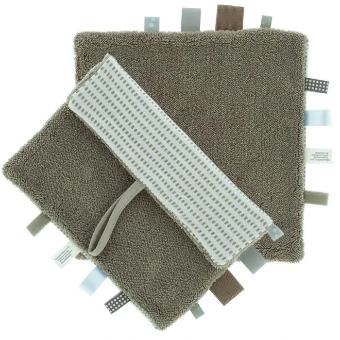 Snoozebaby Organisch Knuffeldoekje Warm Brown - 25x25 Cm 3 Snoozebaby Organisch Knuffeldoekje Warm Brown - 25x25 Cm