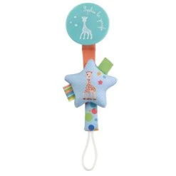 SOPHIE LA GIRAFE Attache-sucette &apos;Star&apos; -Magasin De Produits Pour Bébés sophie la girafe attache sucette star ec75