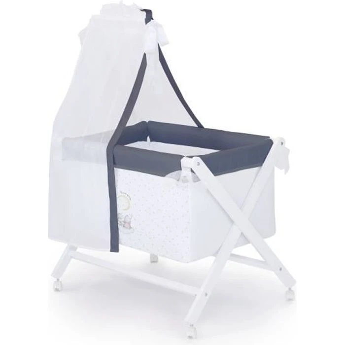 TANUKI - Berceau Bébé En Bois "RABBIT & MOON" De 0 à 12 Mois Jusqu'a 9 Kg 3 TANUKI - Berceau Bébé En Bois "RABBIT & MOON" De 0 à 12 Mois Jusqu'a 9 Kg