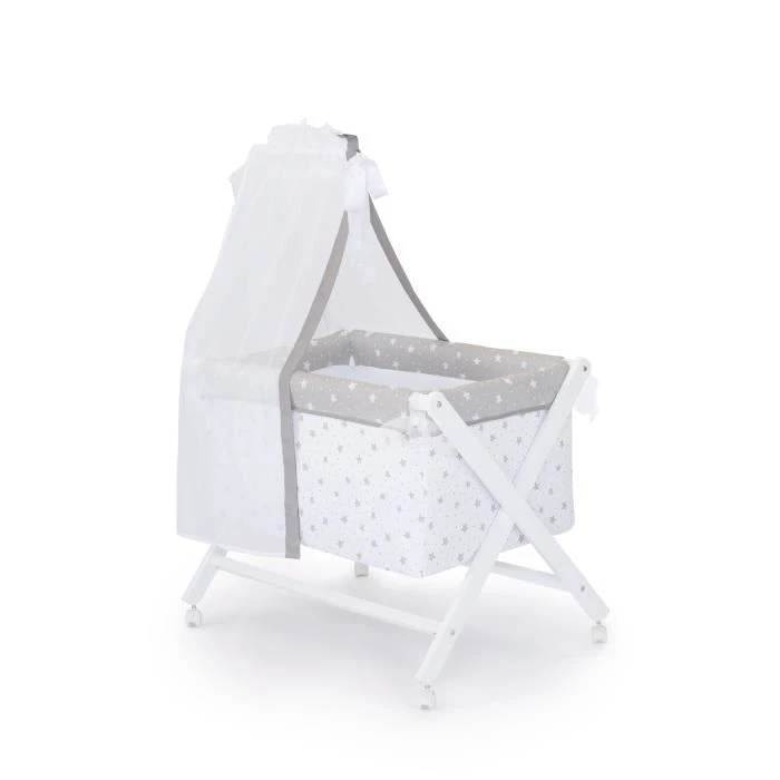 TANUKI - Berceau Bébé En Bois "Star & Dots" De 0 à 12 Mois Jusqu'a 9 Kg 3 TANUKI - Berceau Bébé En Bois "Star & Dots" De 0 à 12 Mois Jusqu'a 9 Kg