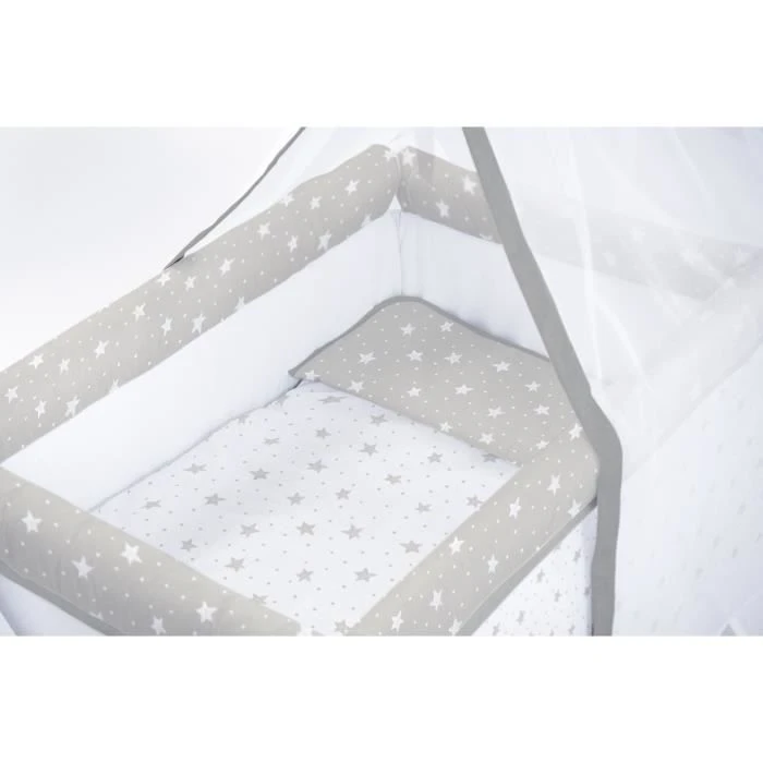 TANUKI - Berceau Bébé En Bois "Star & Dots" De 0 à 12 Mois Jusqu'a 9 Kg 4 TANUKI - Berceau Bébé En Bois "Star & Dots" De 0 à 12 Mois Jusqu'a 9 Kg – Image 2