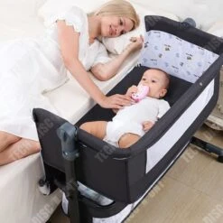 TD® Berceau Nouveau-né épissage Berceau Lit Multi-fonctionnel Colonne Vertébrale Matelas Portable Amovible Pliable Avec Moustiquaire -Magasin De Produits Pour Bébés td r berceau nouveau ne epissage berceau lit mult b4e7