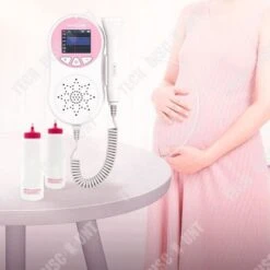 TD® Détecteur Doppler Double Mode D&apos;écoute Sonde à Haute Sensibilité Affichage De La Courbe Réduction Intelligente Du Bruit -Magasin De Produits Pour Bébés td r detecteur doppler double mode d ecoute son 5ca7