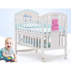 TD® Parure De Lit De Bébé Bleu En Coton Lavable 5 Pièces Pour Berceau Couffin Chambre Enfant Nouveau Né Soins Hygiène Design Bébé -Magasin De Produits Pour Bébés td r parure de lit de bebe bleu en coton lavable 79da