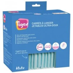 TIGEX Lot De 40 Matelas à Langer Jetables -Magasin De Produits Pour Bébés tigex lot de 40 matelas a langer jetables dc1a
