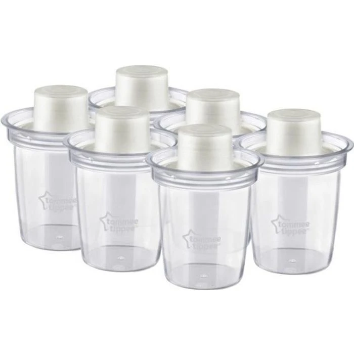 Tommee Tippee TOMMEE TIPEE Pots De Lait En Poudre X6 3 Tommee Tippee TOMMEE TIPEE Pots De Lait En Poudre X6