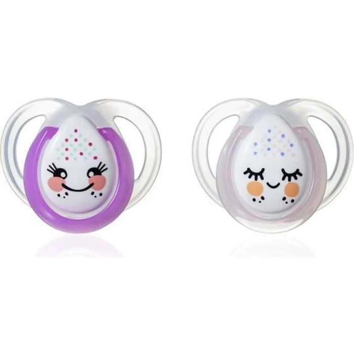 TOMMEE TIPPEE 2 Sucettes CTN Nuit 0-6m 3 TOMMEE TIPPEE 2 Sucettes CTN Nuit 0-6m