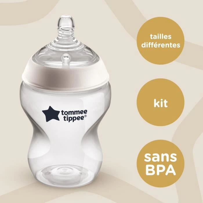 TOMMEE TIPPEE Biberon Kit Naissance Closer To Nature, Transparent 5 TOMMEE TIPPEE Biberon Kit Naissance Closer To Nature, Transparent – Image 3