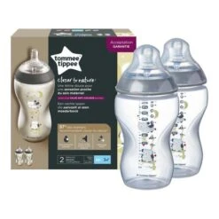 TOMMEE TIPPEE Biberons Closer To Nature 340ml X2 Ollie La Chouette -Magasin De Produits Pour Bébés tommee tippee biberons closer to nature 340ml x2 o 284f